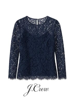 Navy Lace Cami by J. Crew